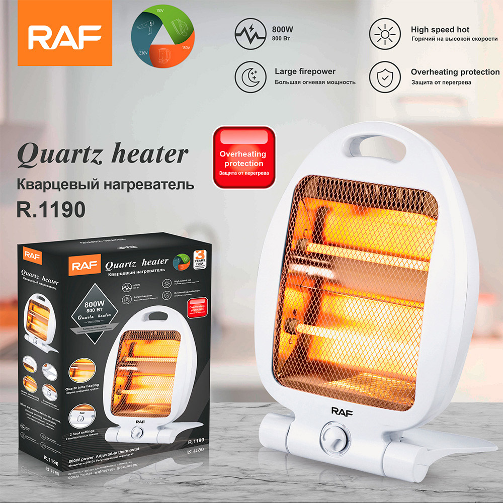 Raf 800W Electric Mini Room Heater for Home, Office R1199 R1190