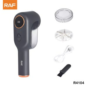 RAF Rechargeable Lint Remover with LED & Stainless Steel Blades R4104