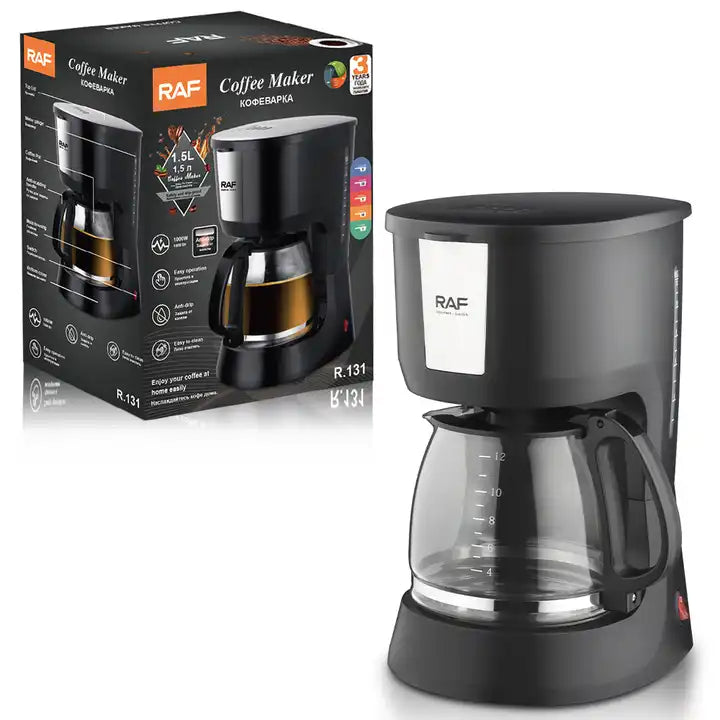 Raf Coffee Machine Maker 1.5 Litre / 1000W R130