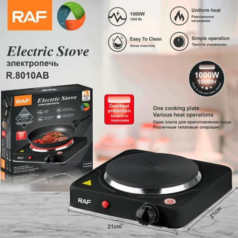 RAF Electric Stove non-stick coating 1000W R8010AB