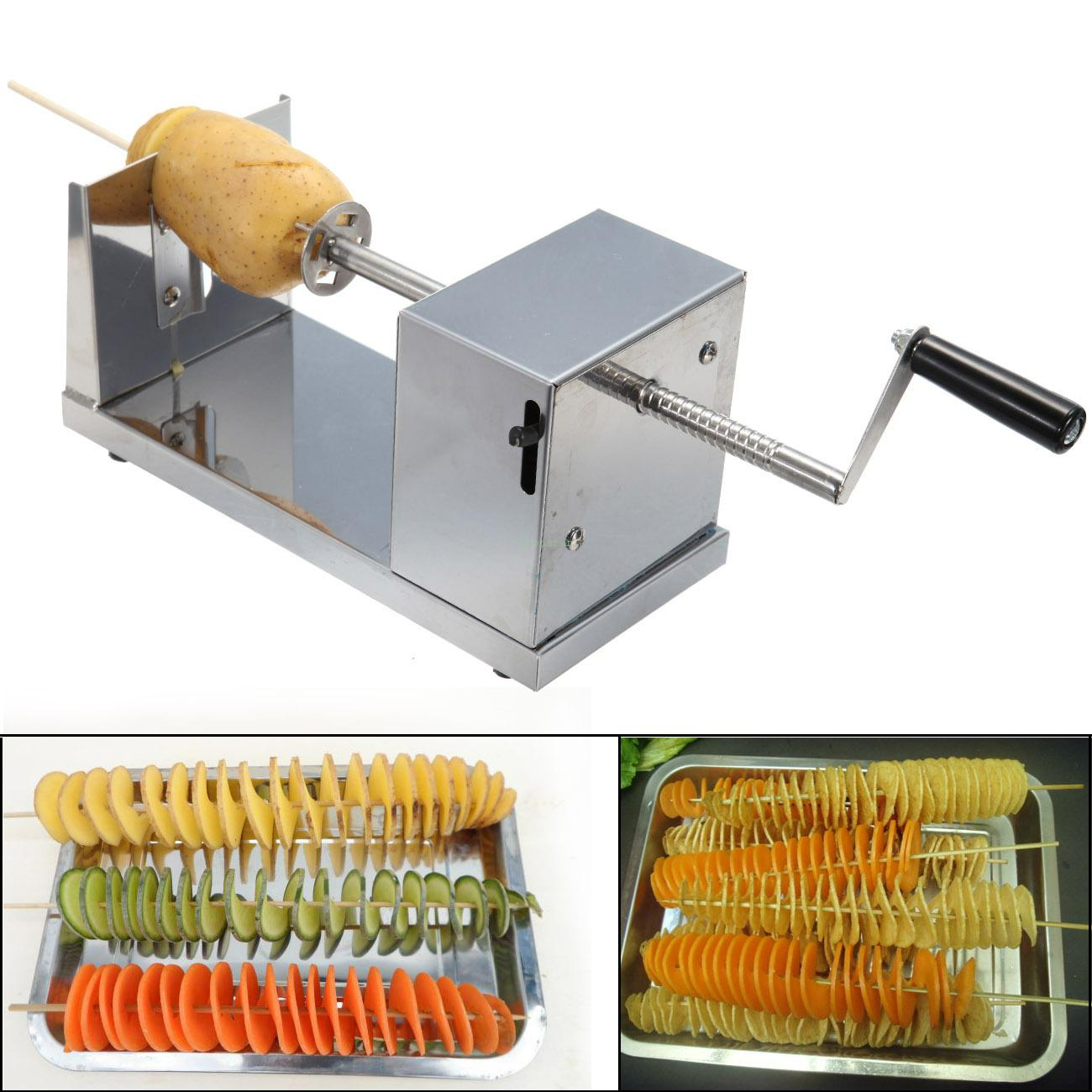 Stainless Steel Potato Cutter/ Spiral Potato Cutter