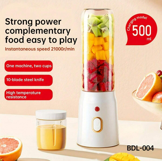 Portable Blender Cup Fast Charging, Compact