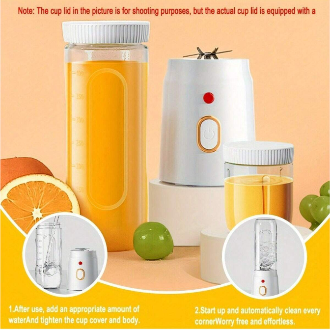 Portable Blender Cup Fast Charging, Compact