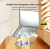 360-degree rotatable laptop bracket and tablet lift support rack heat dissipation flat shelf