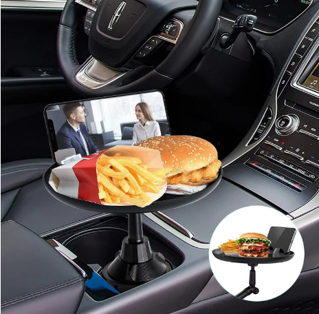 Cup Holder Tray for Car – Adjustable Car Tray Table