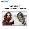 VGR Rotating Hot Air Brush Comb V494 - Black