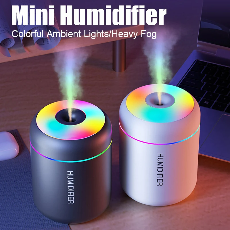 180ML Mini Air Humidifier USB Aroma Diffuser Essential Oil Purifier ...