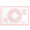 Non-Stick Non-Slip Silicone Dough Mat Perfect Dough Straightening Mat with Reusable Scales
