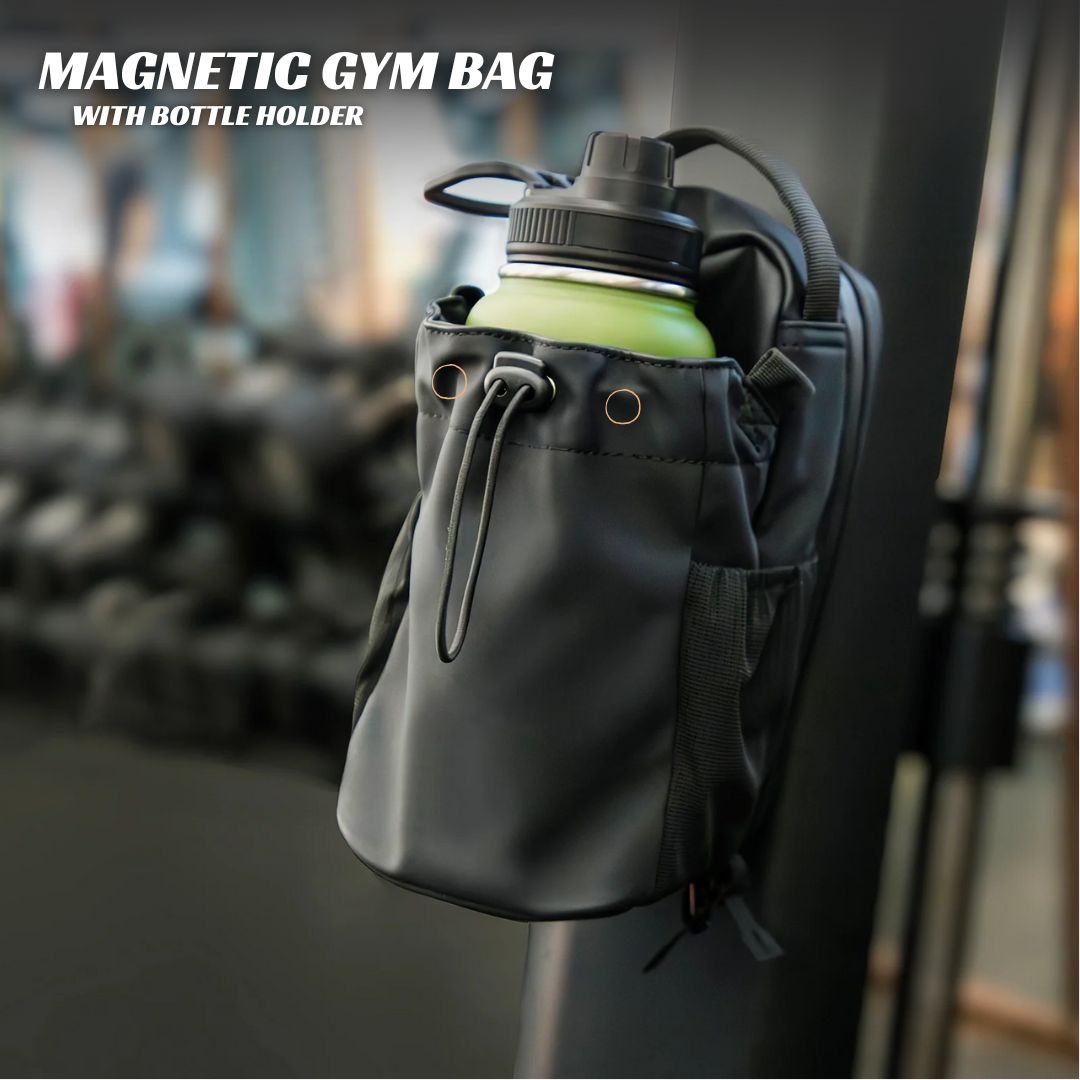 Magnetic Gym Bag - Magnetische Sporttasche Mit Flaschenhalter 1,5L | Gürteltasche Für Fitness