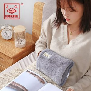 WITERY Heat Hot Water Bottle Electric Rechargeable Heating Pad Bottle Heating Bag with Fleece Hand Warmer Portable