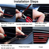 10pcs Car Air Conditioner Grill Decoration Strips