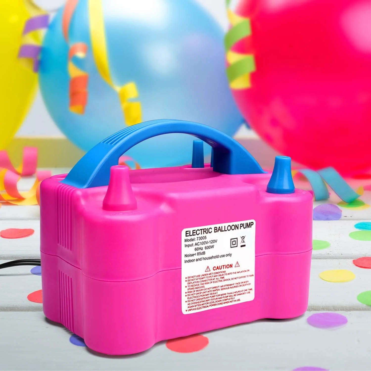 Electric Inflator Double Hole Inflatable Balloon Pump Machine Fast Aer ...
