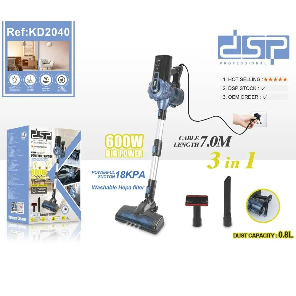 3-in-1  600W Vacuum Cleaner KD2040