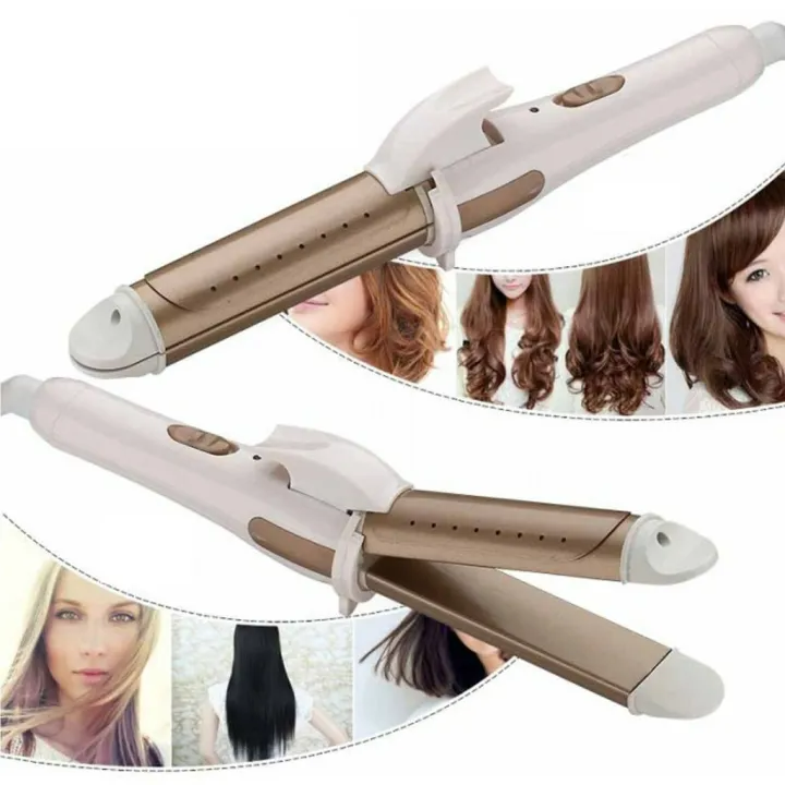 2in1 Hair Straightening and curling Iron NHC-809
