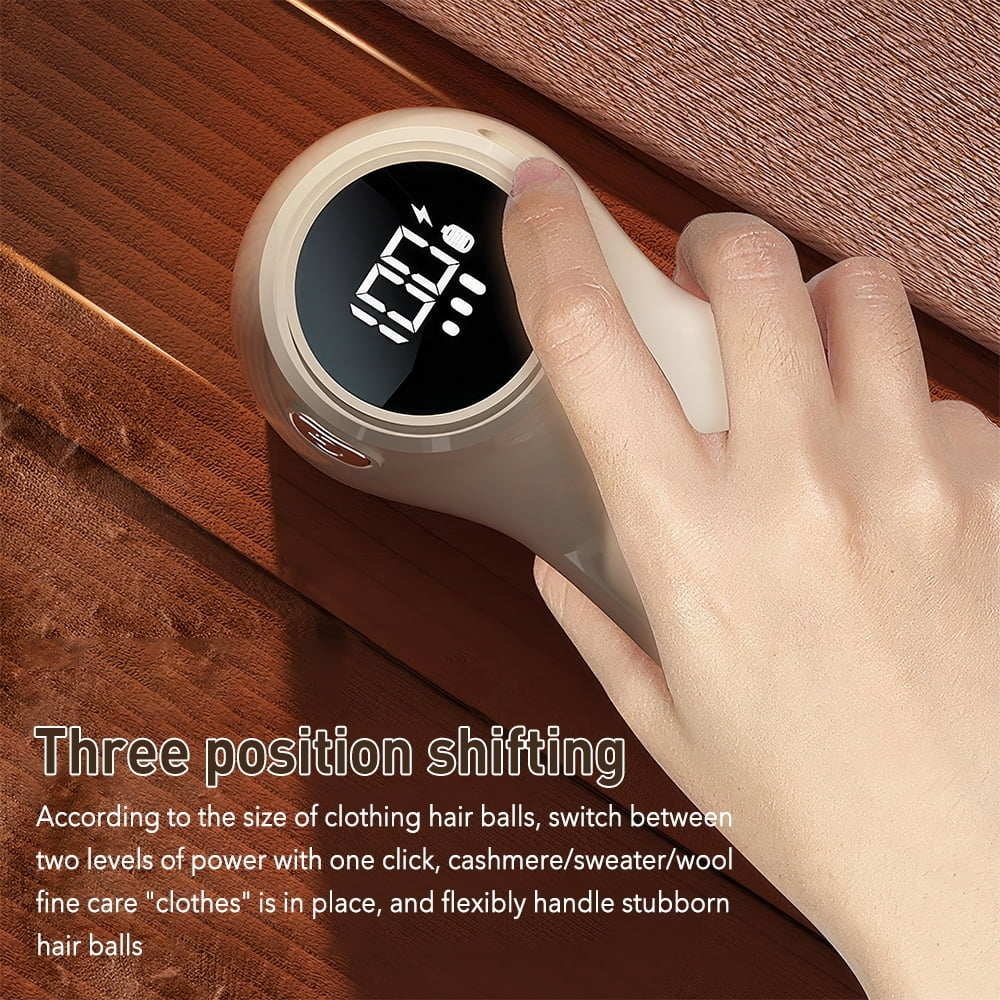 Fabric Shaver, Lint Remover with LED Digital Display