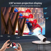 4K Mini Projector HY300: Full HD Home Theater, 4K Android Smart Bluetooth WiFi TV Projector