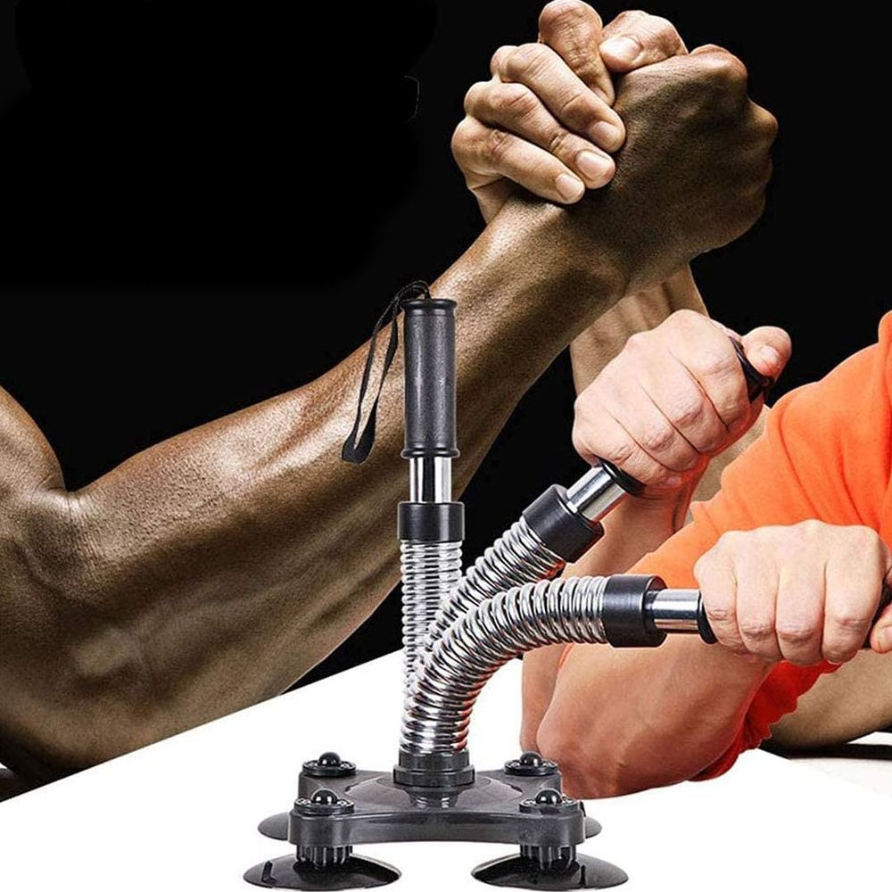 Arm Wrestling Trainer Workout Portable Resistance Spring Bar Forearm T ...