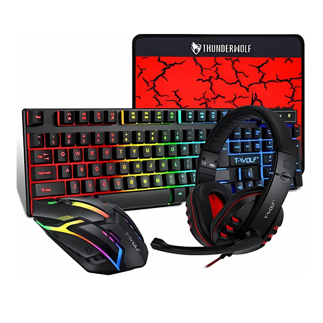 4 in 1 Gaming Combo ( Keyboard - headset - mousepad - mouse )