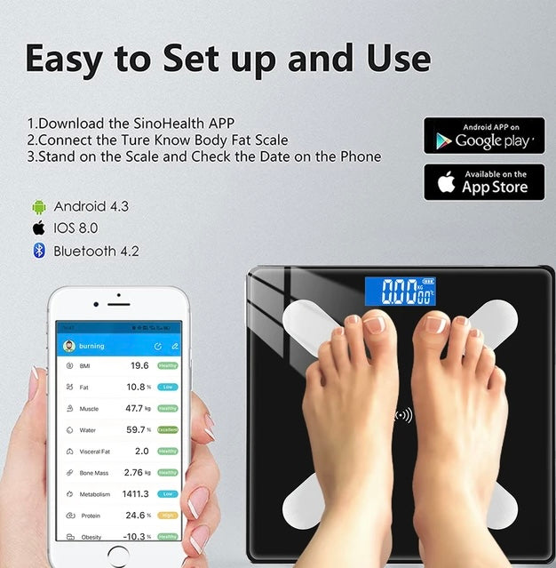 Phone App Weight Scale Bluetooth Body Fat
