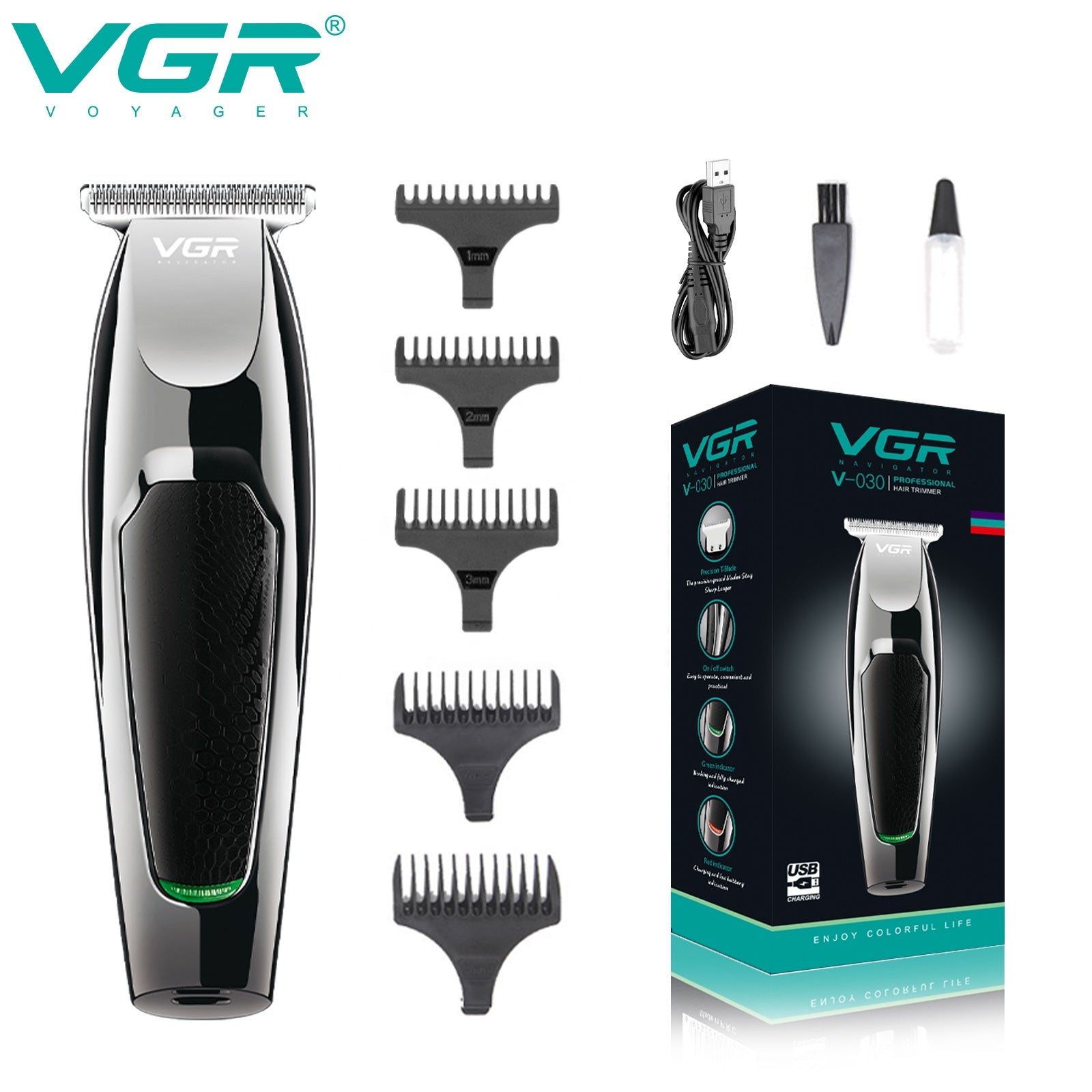VGR Professional Beard & Hair Trimmer
