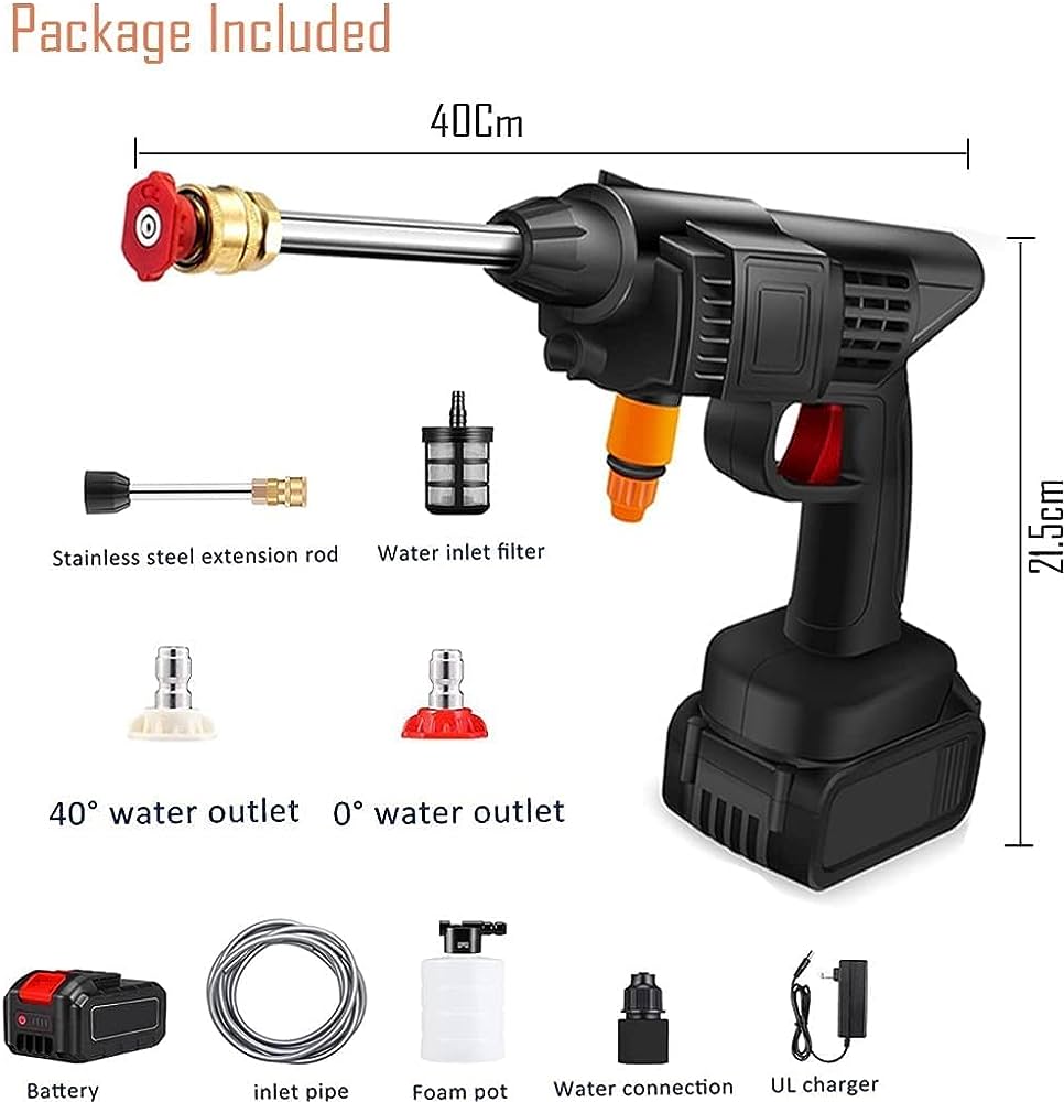 48V Portable Electric Car Water Pressure Washer Power Washer