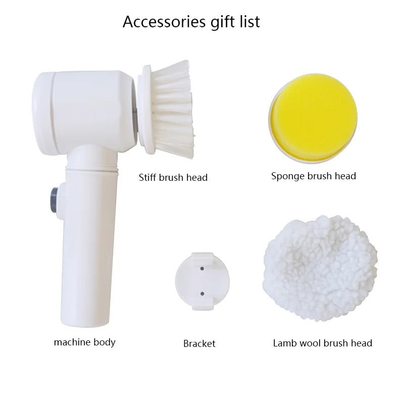5 In 1 Multifunctional Electric Magic Cleaning Brush