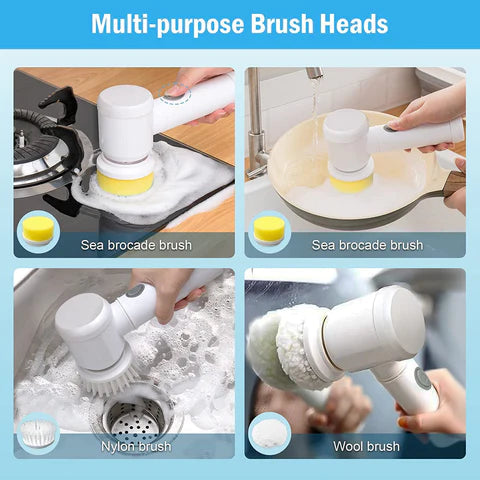 5 In 1 Multifunctional Electric Magic Cleaning Brush