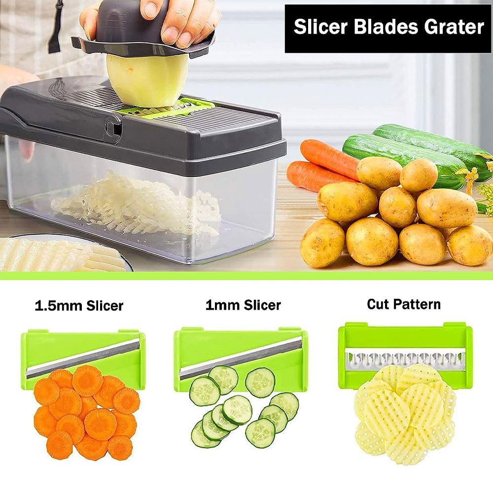 Multifunctional Vegetable Cutter Food Cutter Potato Cutter, Egg Separator Slicer