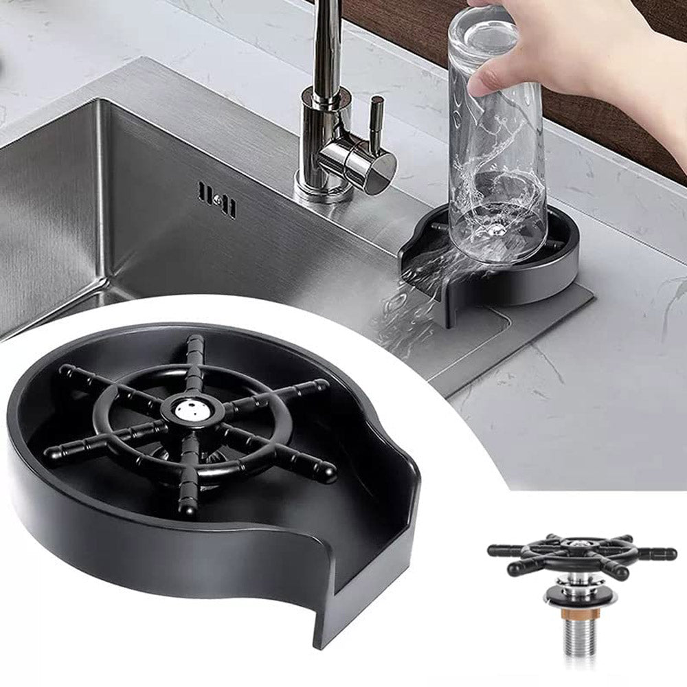 Faucet Glass Washer Cleaner Attachment Accessory for Bar Sink