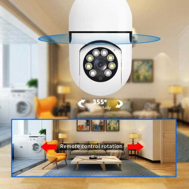 V380 PRO E27 360 Degree LED Light 1080P Wireless Panoramic Home Securi ...