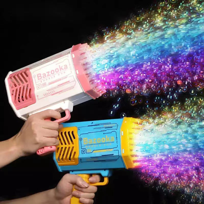 Bubble Gun 88 Holes With Light Rechargeable