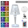 LED Diamond Crystal Projection Night Lights Touch Control