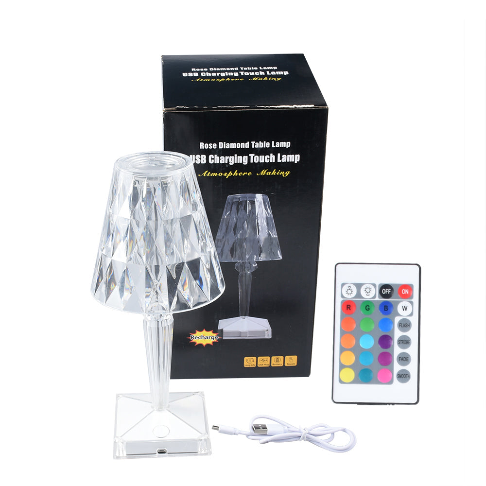 LED Diamond Crystal Projection Night Lights Touch Control